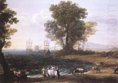 Coast Scene with the Rape of Europa (mk25), Claude Lorrain